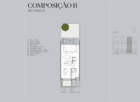 Moradia Geminada T4+1 nova a estrear, com elevador, jardins e pátio privativos, terraço com jacuzzi e 3 lugares de garagem