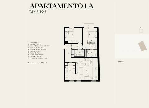 Apartamento T2 novo a estrear, com varanda e 1 lugar de estacionamento, localizado na Junqueira, em Alcântara - Lisboa.
