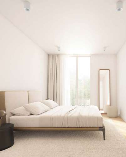 Apartamento T1+1 novo a estrear, com jardim privativo e 1 lugar de estacionamento, localizado na Junqueira, em Alcântara - Lisboa.