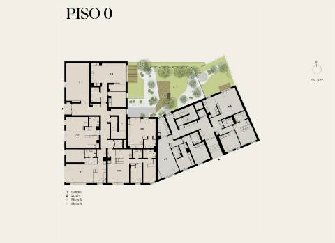 Apartamento T1+1 novo a estrear, com jardim privativo e 1 lugar de estacionamento, localizado na Junqueira, em Alcântara - Lisboa.