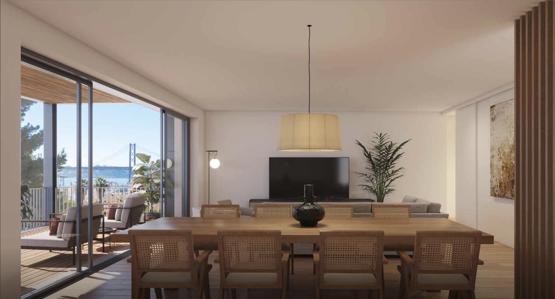 Apartamento T3 com varanda e estacionamento na Estrela