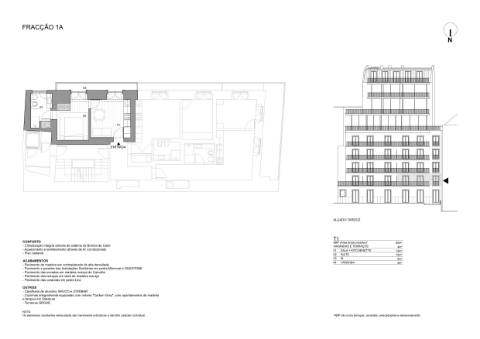 Apartamento T1 mobilado com varanda e elevador às Janelas Verdes na Lapa, Lisboa