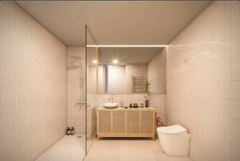 Apartamento T2 com terraço no empreendimento Vieira da Silva no Saldanha