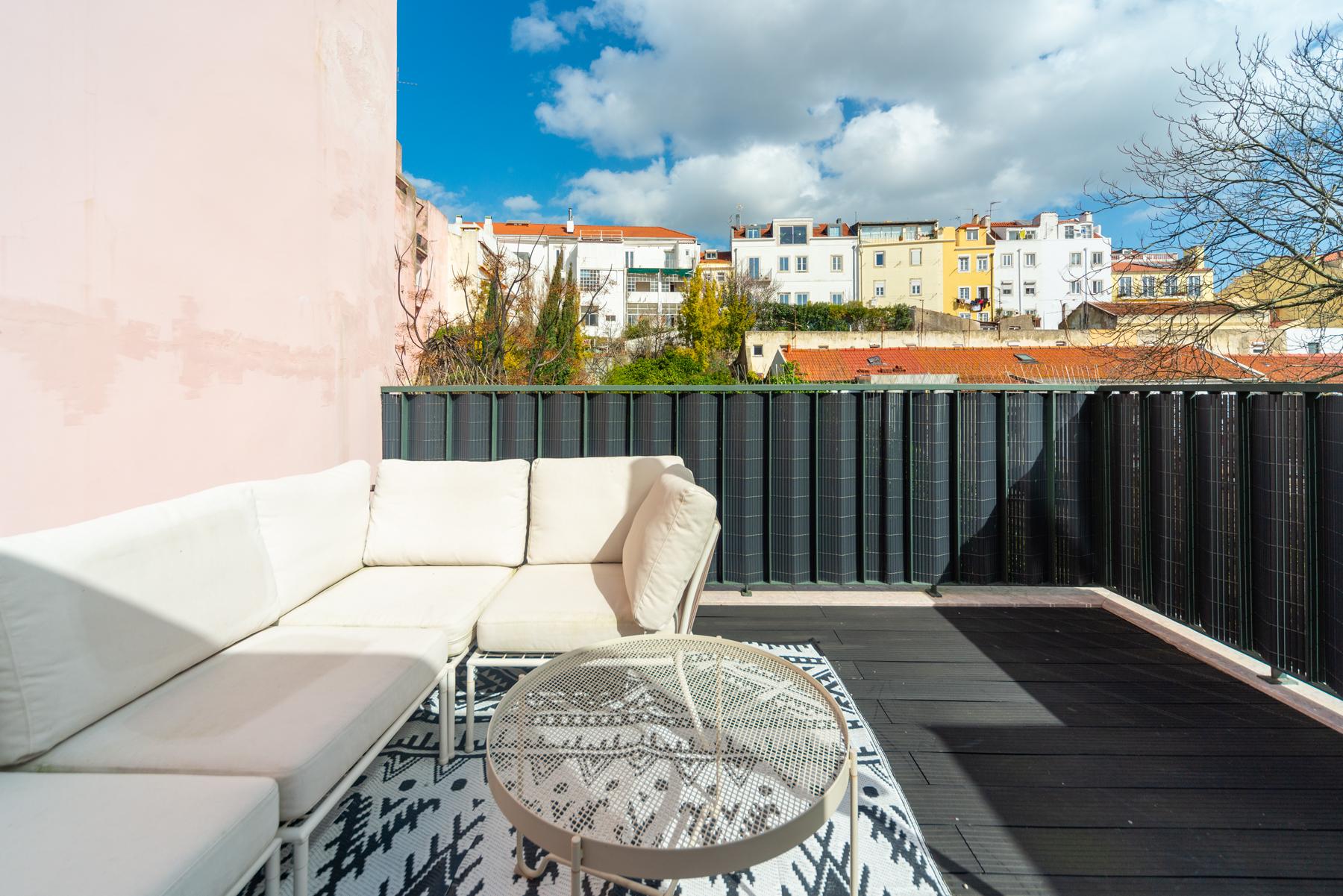 T1 Rooftop com terraço