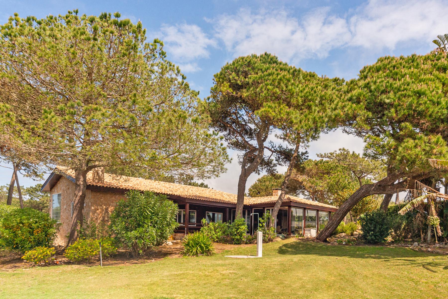 Moradia T3 térrea com piscina, campo de ténis e lote de 5.320 m² em Fontanelas, Sintra