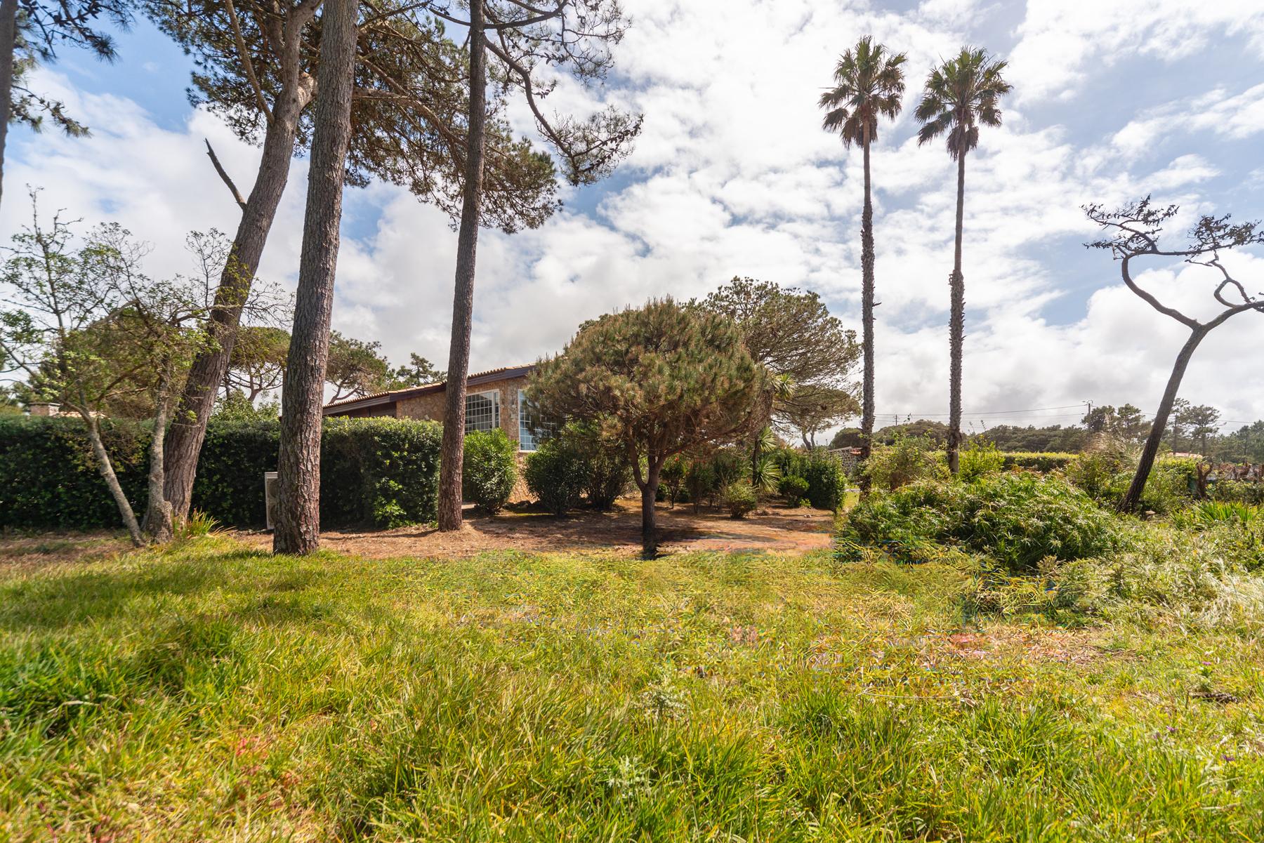 Moradia T3 térrea com piscina, campo de ténis e lote de 5.320 m² em Fontanelas, Sintra