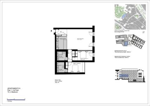 Apartamento T2 mobilado, novo a estrear no Príncipe Real, Junto ao Jardim Botânico de Lisboa