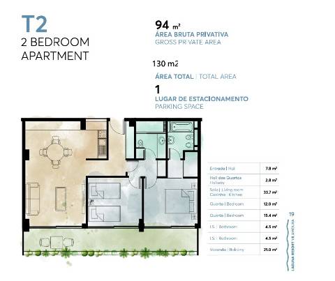 Apartamento T2 com vista golfe - Laguna resort, Vilamoura