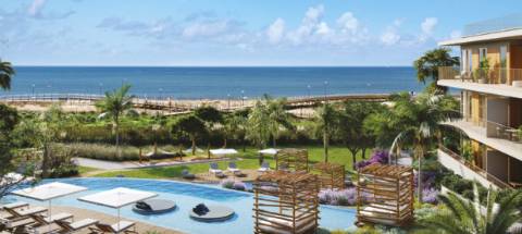 Novo apartamento T2, frente mar - Quarteira