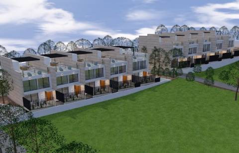 Terreno com PIP aprovado para 10 moradias modernas em Quarteira, Algarve