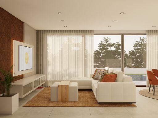Moradia Contemporânea em fase final de construção
