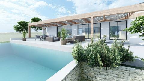 Terreno com ruína - Santa Barbara de Nexe