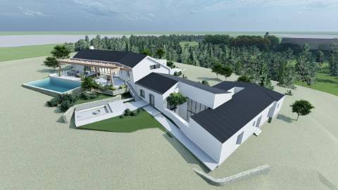 Terreno com ruína - Santa Barbara de Nexe