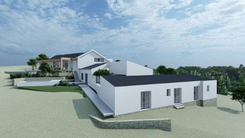 Terreno com ruína - Santa Barbara de Nexe