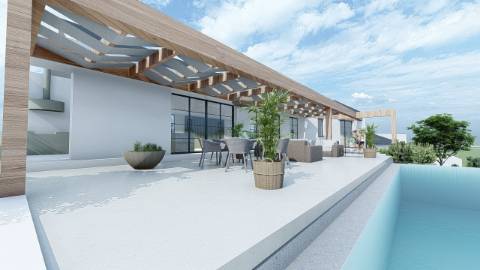 Terreno com ruína - Santa Barbara de Nexe