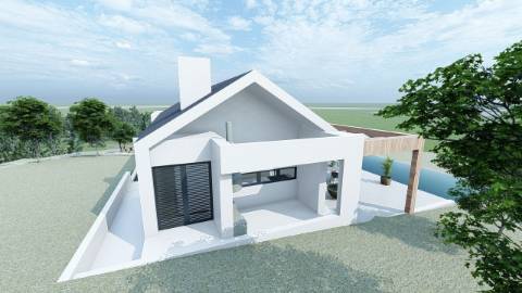 Terreno com ruína - Santa Barbara de Nexe