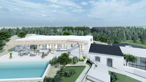 Terreno com ruína - Santa Barbara de Nexe