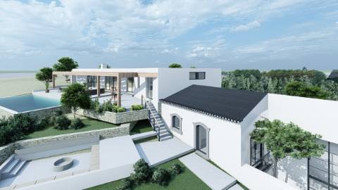 Terreno com ruína - Santa Barbara de Nexe