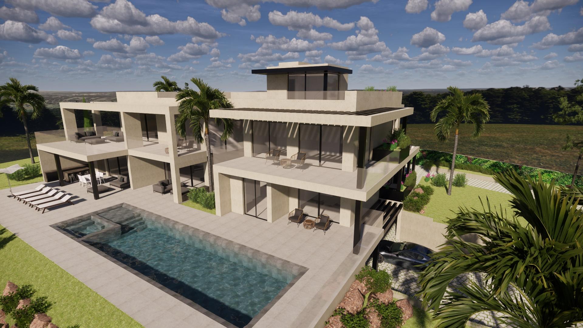 Moradia V5 em construção - Benfarras