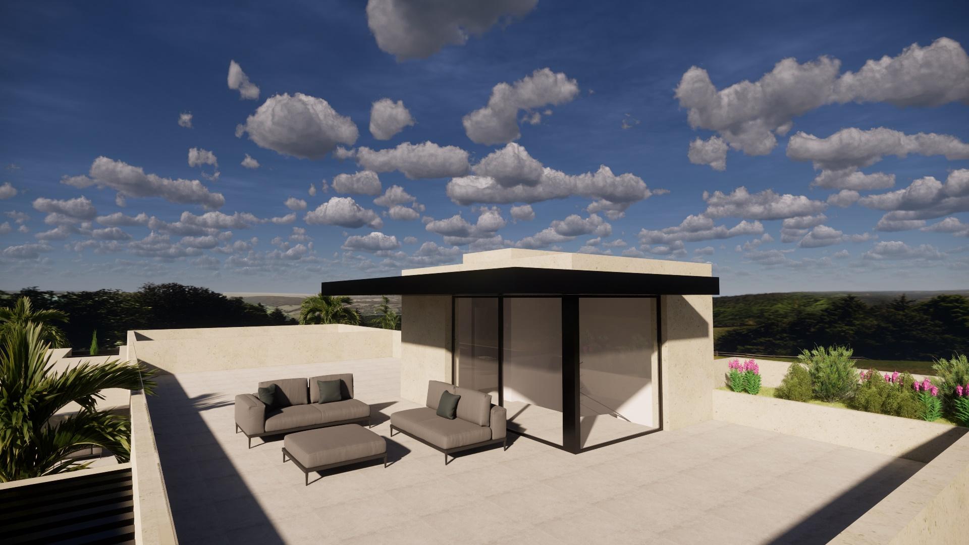 Moradia V5 em construção - Benfarras