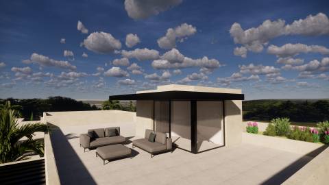 Moradia V5 em construção - Benfarras