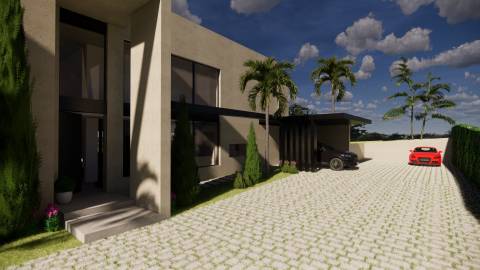 Moradia V5 em construção - Benfarras