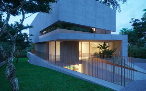 Nova moradia Isolada V4 em construção - Vale formoso