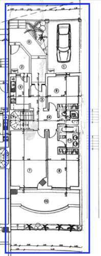Moradia geminada V2+2, em condomínio com piscina, em Vilamoura.