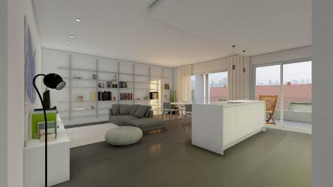 Rés do Chão com Terraço e Box.