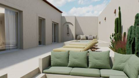 moradia com projecto de reconstrução