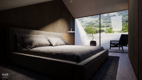 Projeto de moradia chave na mão com vista mar e montanhas na ilha do Pico, Açores