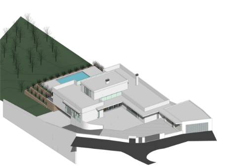 Terreno com Projeto Aprovado para Moradia de Luxo