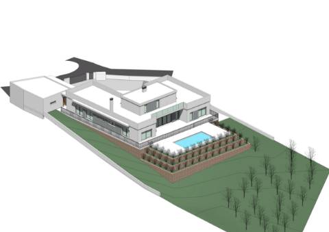 Terreno com Projeto Aprovado para Moradia de Luxo