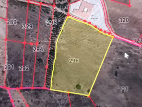 TERRENO COM 23.840 M2 - COM AGUA E LUZ - PLANO - BALURCOS - ALCOUTIM - ALGARVE