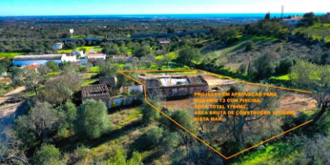 Moradia para Reconstruir - Vista Mar - Projecto em aprovação - Boliqueime - Loulé