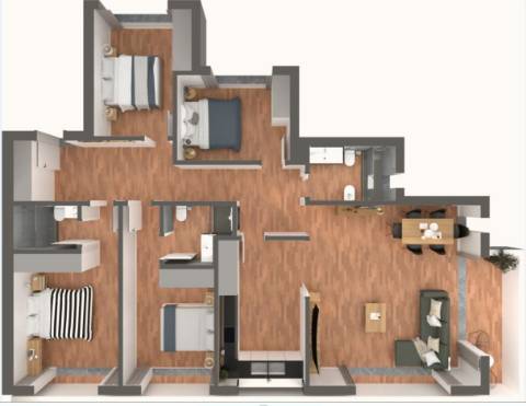 Apartamento T4, top floor, Tavira