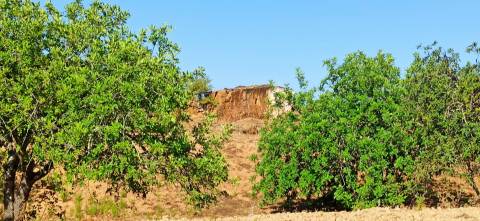 TERRENO COM PEQUENA RUÍNA EM CORTE DO PESO