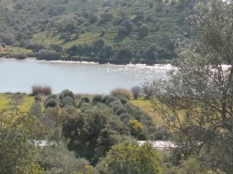 TERRENO COM 9.240 M2 COM FURO E ELETRICIDADE - JUNTO A FOZ E RIO GUADIANA - FOZ DE ODELEITE - ALGARVE