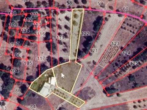 TERRENO RUSTICO COM 1.680 M2 EM FORTES - ODELEITE - CASTRO MARIM - ALGARVE