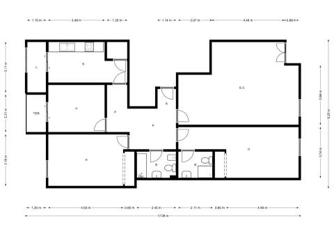 Apartamento T3 espaçoso no centro de Tavira com garagem box!