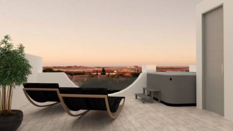 Nova moradia T4 com terraço com jacuzzi em Tavira