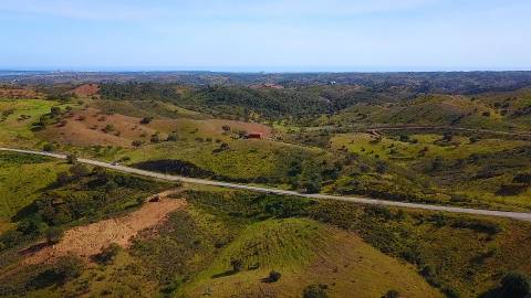 TERRENO COM 12.720 M2 - VISTA MAR - COM ARVORES - REGA - BOMBA E PAINEIS SOLARES - CAMPEIROS - CASTRO MARIM - ALGARVE