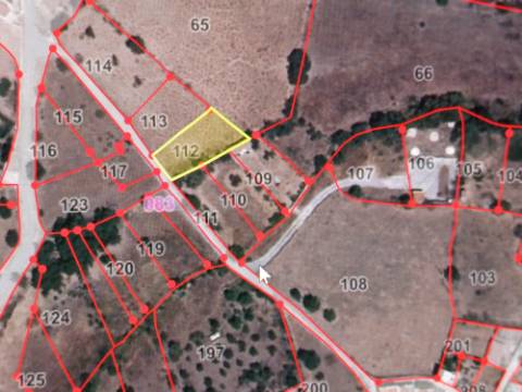 TERRENO COM 440 M2 JUNTO A ALDEIA DA CASA BRANCA EM BALURCOS - ALCOUTIM