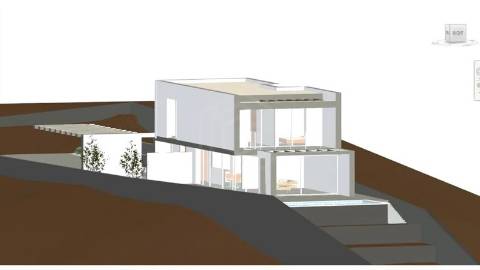 Moradia moderna de excelência T3 isolada com piscina e vistas deslumbrantes.