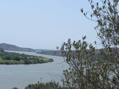 TERRENO COM 12.880 M2 - COM DUAS FRENTES: RIO E RIBEIRA - FOZ DE ODELEITE - CASTRO MARIM - ALGARVE