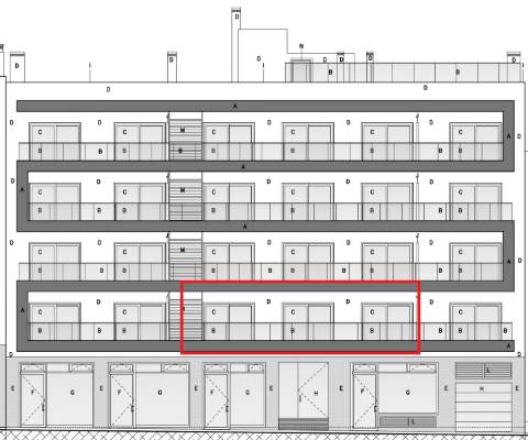 Apartamento T2 com piscina no terraço e garagem na cave - Novo - Olhão.