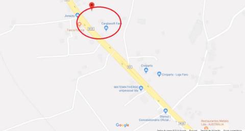 Terreno com uma ruina e viabilidade de construção de uma moradia com 300 m2 em São João da Venda, Loulé