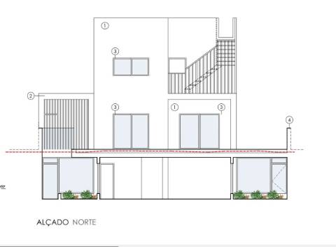 Lote para construção de moradia com projecto aprovado - São Bras de Alportel.