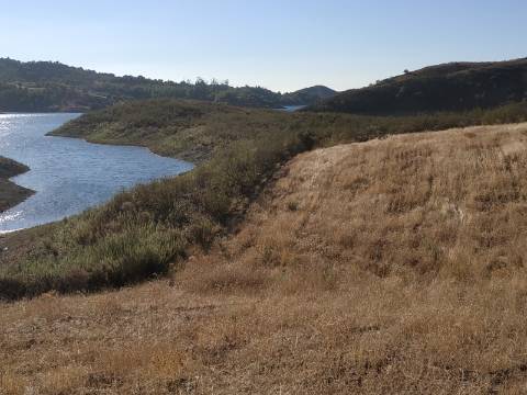 TERRENO RÚSTICO COM 7880 M2 JUNTO A BARRAGEM DO BELICHE - AZINHAL - CASTRO MARIM - ALGARVE - PORTUGAL