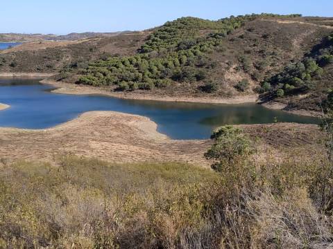 TERRENO RÚSTICO COM 7880 M2 JUNTO A BARRAGEM DO BELICHE - AZINHAL - CASTRO MARIM - ALGARVE - PORTUGAL